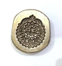 Vintage Bronze Jewelry Die Mold/Mould India Hand Engraved For Jewellery Making