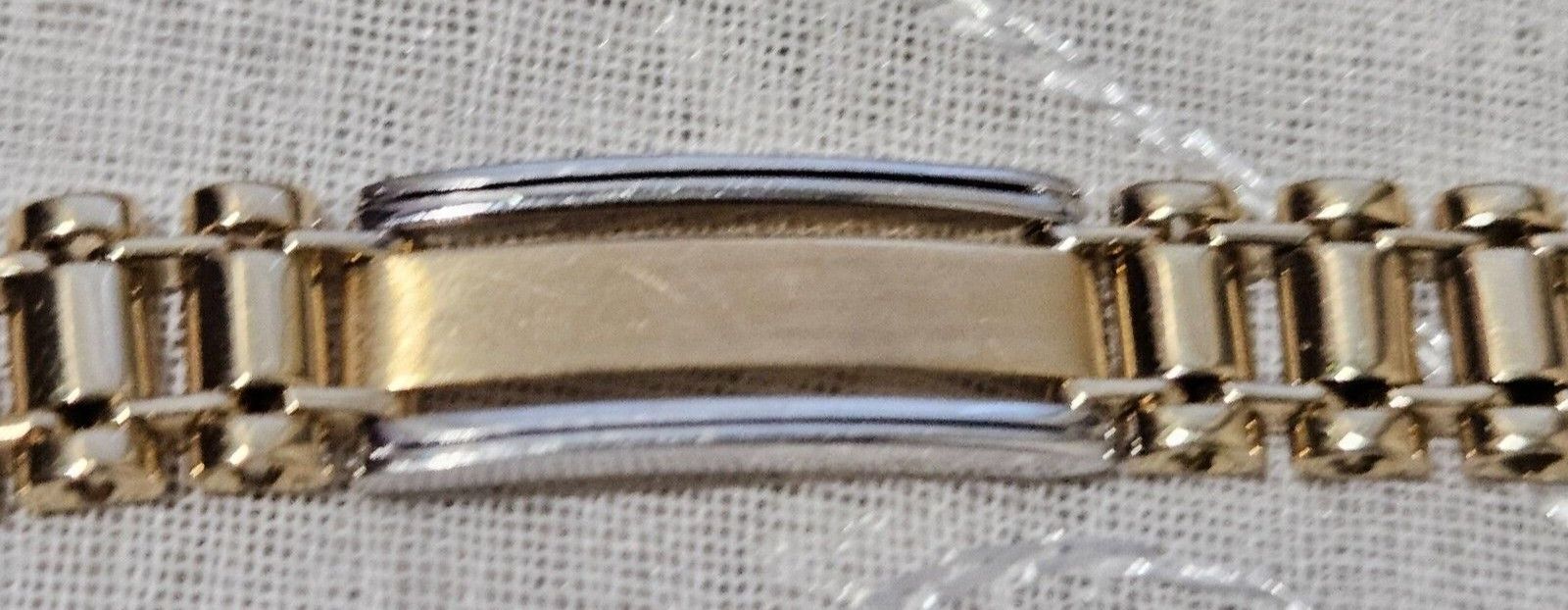 14K Gold Men's 8.5" Link Bracelet Made for Marsha… - image 4