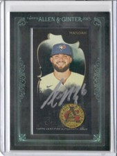 2023 Topps Allen & Ginter X Alek Manoah AUTO Black Frame Error (Not Serial #d)