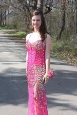 Sherri Hill size 2 pink prom dress