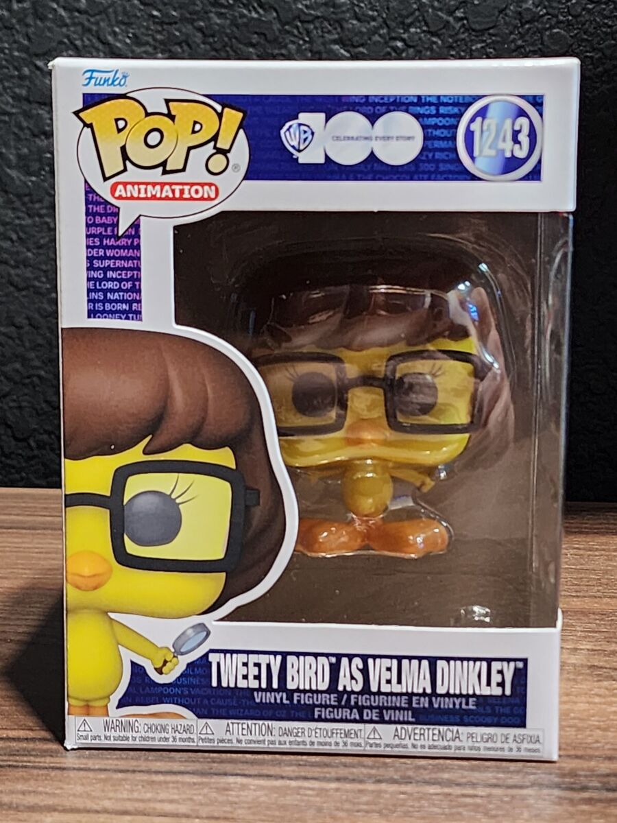  Funko Pop! Animation: WB 100 - Looney Tunes, Tweety Bird as Velma  Dinkley : Toys & Games