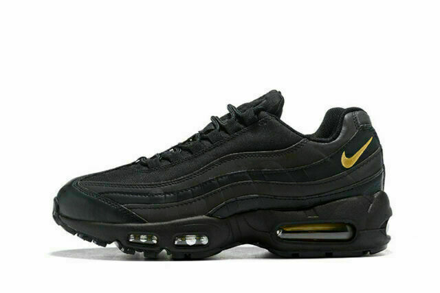 Size 9.5 - Nike Air Max 95 Premium SE Black Gold 2017 for sale