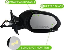 Passenger Side Mirror For 2016-2022 2023 Toyota Prius Power Heated Lamp Bsm Rh Passenger Side Mirror For 2016-2022 2023 Toyota Prius Power Heated Lamp Bsm Rh