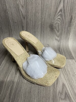 Womens Missguided Clear Woven Heels UK Size Brand New