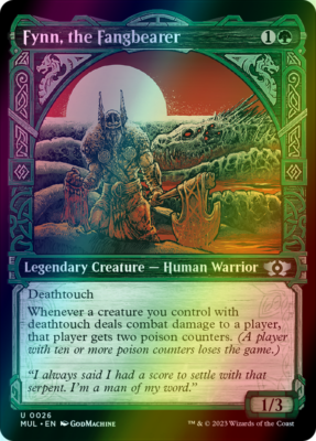 Fynn, the Fangbearer SHOWCASE HALO FOIL, Multiverse Legends, MTG