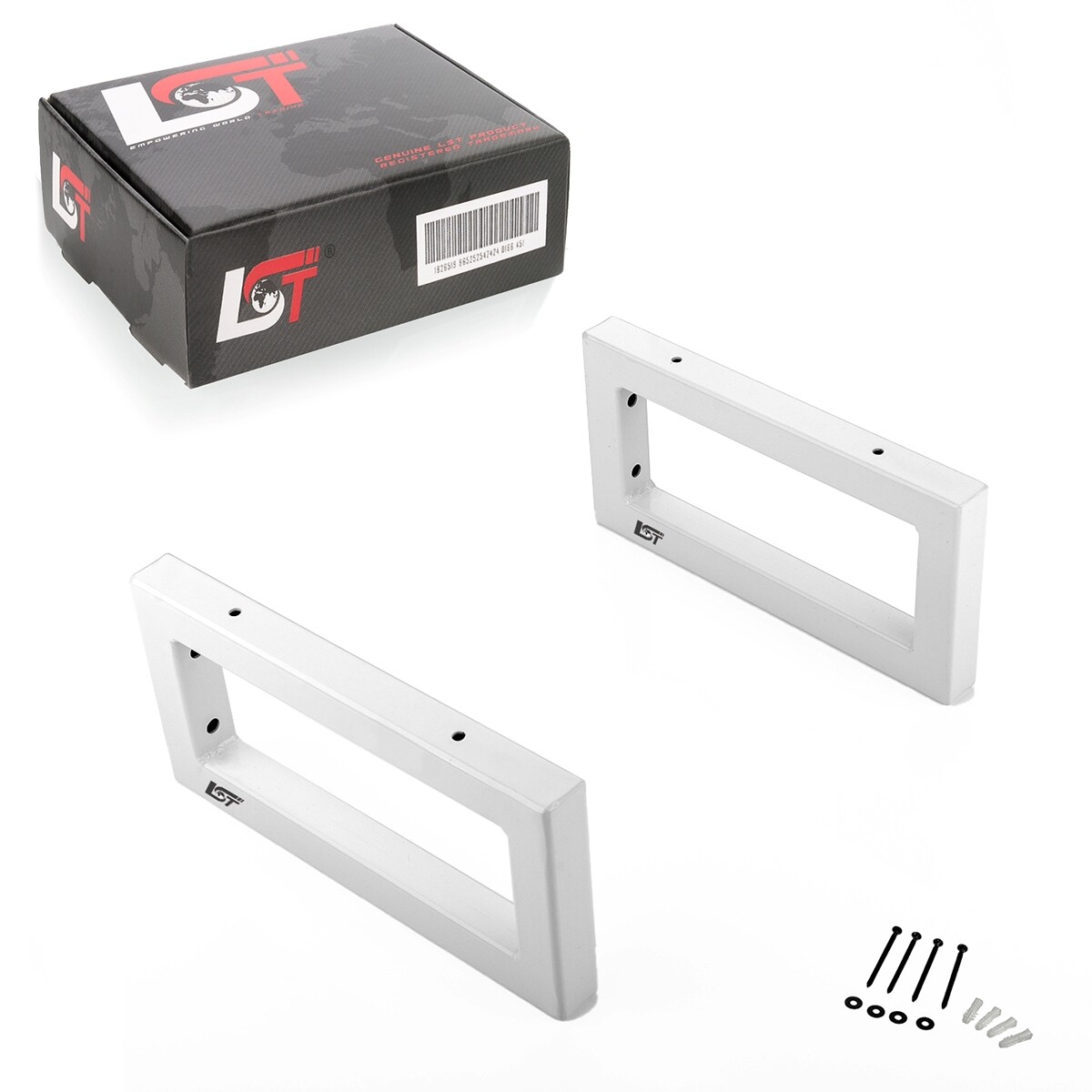 2x Wall Console Shelf Bracket Attachment Washbasin White 35 cm Wall Mount