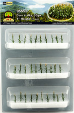 JTT Scenery 95552 Corn Stalks  |  1" tall  |  HO-scale  |  30/pk