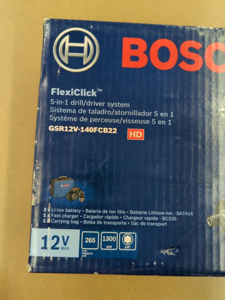 Bosch FLEXICLICK GSR12V140FCB22 Cordless Electric Screwdriver 12V