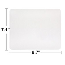 50Pcs Blank White Mousepad 8.7" x 7.1" Sublimation Transfer Mouse Pad DIY Print