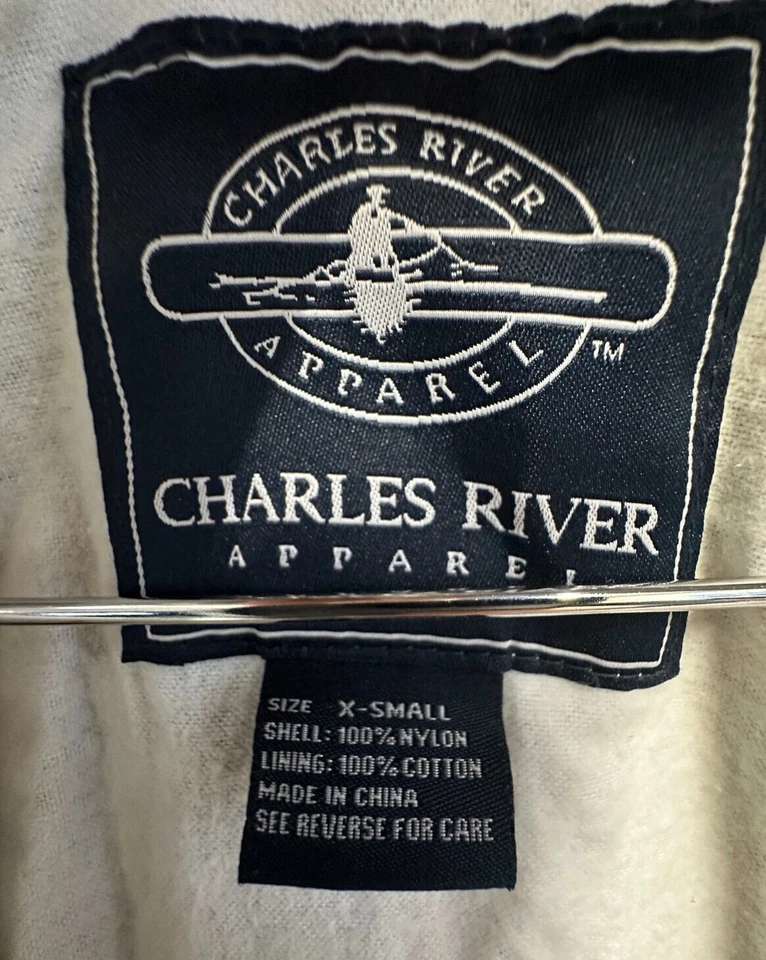 Chaqueta pulóver clásica a rayas para hombre Charles River Apparel talla XS Foto 4 de 4