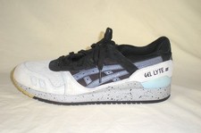 Asics Gel Lyte III H7M3L Black Carolina Lt. Blue Speckled M Sz 10 Shoes EUC