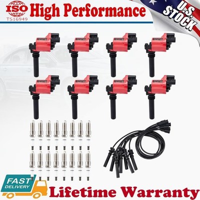 UF378 Ignition Coil+Spark Plug+Wire set For Dodge Ram 5.7L V8 High Performance