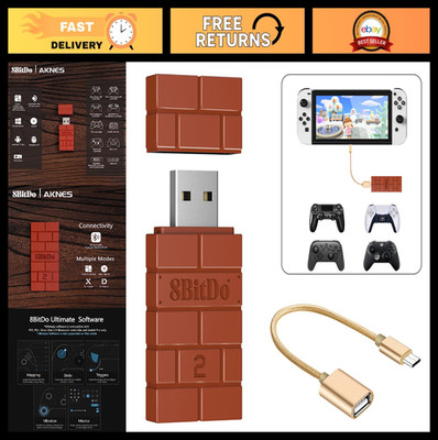 USB Wireless Controller Adapter for Switch, Windows, Raspberry Pi, PS5, Xbox - O