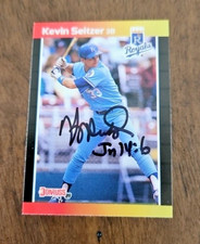 1989 Topps #670 Kevin Seitzer In Person Signed Autograph