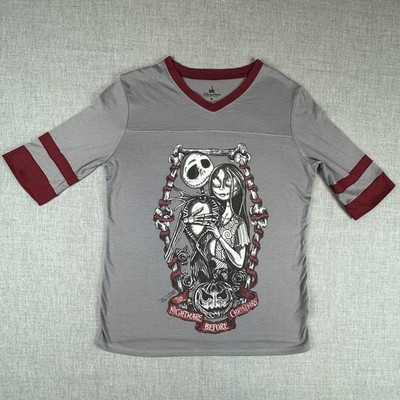 Disney Parks Nightmare Before Christmas Shirt Womens Medium Jack Sally Gothic