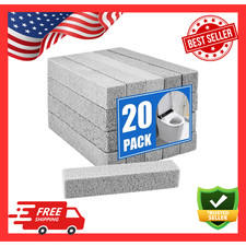 20Pack Pumice Stone for Toilet Cleaning Bowl Stick,Powerfully Cleans Hard Water