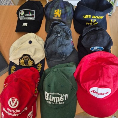 15x verschiedene Vintage Cap Baseballkappe 90er (Ferrari,Lauda Air,Ford usw.)