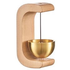 Wooden Magnetic Door Bell Chime - Brass Shopkeeper Entry Alert