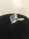 NOS Vintage Bell Trading Post Navajo Sterling Silver Turquoise Size 6 Ring 3.8gm