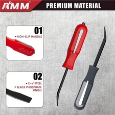 4 PCS Pocket Pry Bar Set, Mini Pry Bar with Magnet Top and Pocket Clip, 4.5" ...