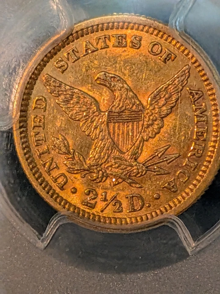 1879 年自由头 2.5 美元鹰金 PCGS AU58(代码 666 — 第 4/4 张图片