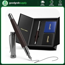 Imagen de WEMATE Fountain Pen Set, Fine Nib, Black Oak, 20 Ink Cartridges