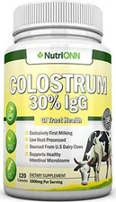Colostrum - 1000mg - 120 Capsules - 30% IgG - Non-GMO US Dairy - First Milking -