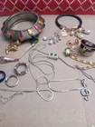 Vintage Lot Of  Costume Jewelry  For Crafting
