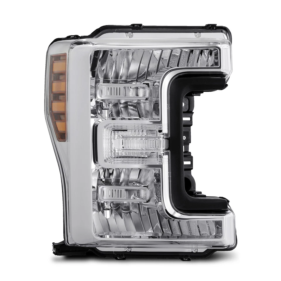 Par de faros cromados estilo fábrica para Ford Super Duty 2017-2019 2018 Foto 2 de 4