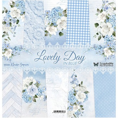 ScrapAndMe Scrapbooking Papier Set 30x30 cm - Lovely Day In Blue