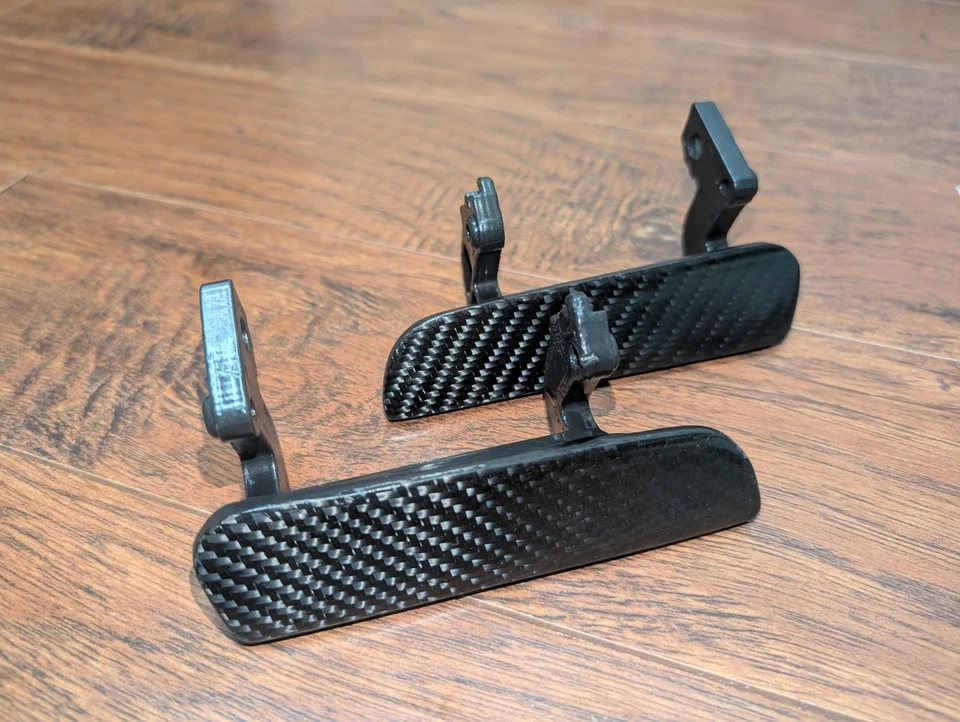  Par de manijas de puerta exterior Honda Prelude 97-01 cupé, fibra de carbono - SOLO MANIJA Foto 2 de 4