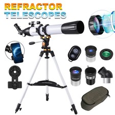 Teleskope Erwachsene Astronomie,  90 mm Öffnung, 800 mm Brennweite (32x–240x)