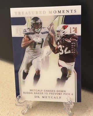2021 Panini National Treasures Treasured Moments 94/99 DK Metcalf #TM-DK 