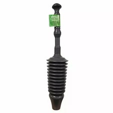 Buffalo Heavy Duty Concertina Toilet Plunger Clears Blocked Loo Drain WC Toilets
