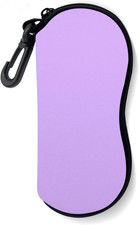 Sunglasses Soft Case, Ultra Light Portable Neoprene Zipper Glasses Case for Men