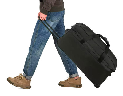 Delsey Seesack mit Rollen 28 Zoll schwarz Rollkoffer Reisegepäck NEU