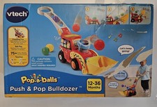 VTech Pop-a-Balls PUSH & POP RED BULLDOZER Te...