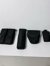 Bianchi Duty Belt 4 Piece Lot Handcuff, Light , Magazine And Key