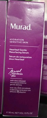 Murad Hydration Sensitive Heartleaf Gentle Resurfacing Serum 1oz new  And Fresh 