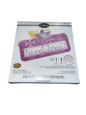 Sizzix Bigz Die Place Card FLOWERS 657722 Decorative Retired 2011 Scrapbooking