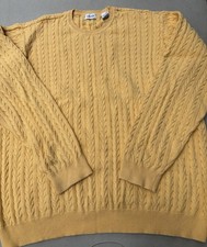 Vintage IZOD Sweater Men  s Pullover Long Sleeve Crew neck Size XL Cotton
