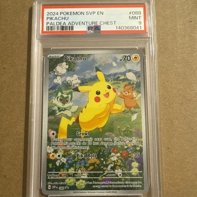 2024 Pokémon Pikachu Paldea Adventure Chest Promo PSA 9 | eBay