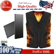 Heat Jacket Vest / 20000mAh Battery 3 Heating Gear Adjustable USB Heated Vest