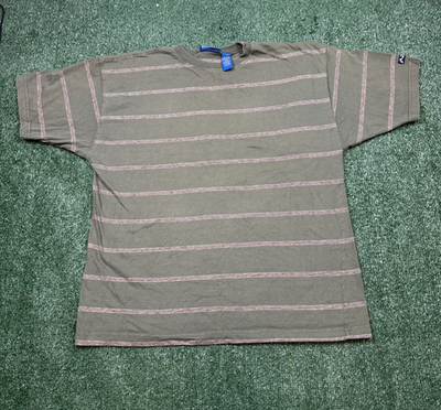 #ad Vintage Y2K Ocean Pacific T Shirt Mens Size XL Green Boxy Stripe Skater Surfer $24.49