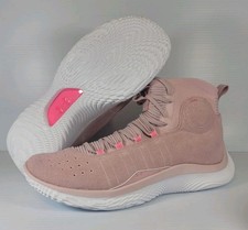 Mens Size 14 Under Armour Curry 4 FloTro Retro Pink 2022 3024861-600 Shoes