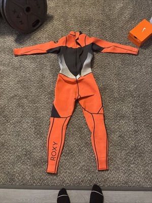 ROXY Women s Full Wetsuit Size 8 Orange And Black FREE SHIPPING