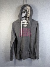 Under Armour Hoodie Womens Small Gray Pullover Fleece Logo Kangaroo Pocket