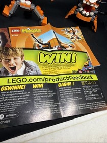 3 Lego Mixels Series 2 Lot 41512 Chomly 41517 Balk 41515 Kraw Preowned W Manuals