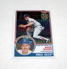 2018 Topps Silver Pack Chrome Refractor 48 Wade Boggs  HOF Red Sox 1983 Style