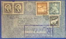 CHILI 1937 AIRMAIL COVER TO